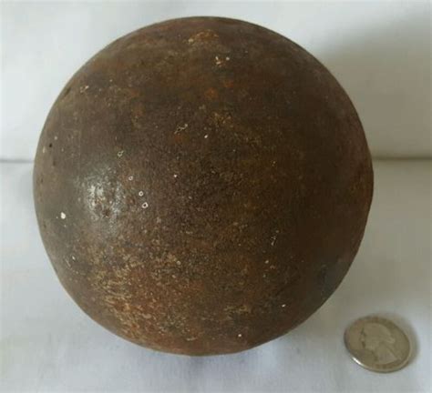 Vintage Collectible 12 Pound Civil War Cannon Ball Solid Shot