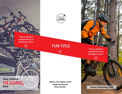 Bike Shop Brochure Template Mycreativeshop