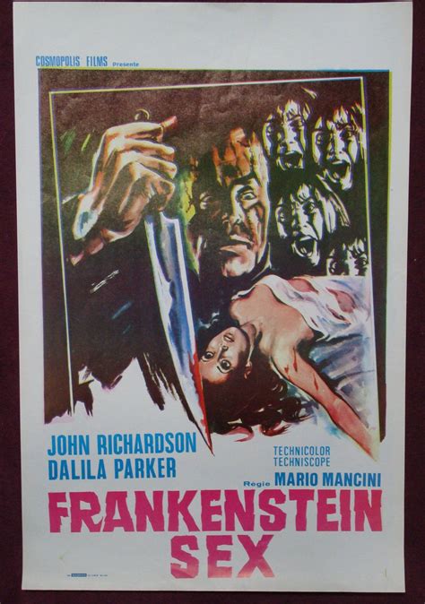1972 Frankenstein Sex Original Belgium Movie Etsy Frankenstein The