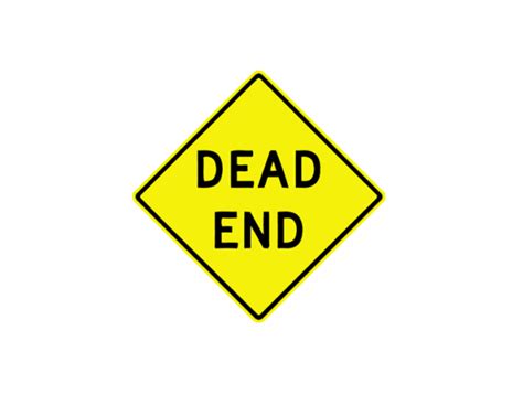 W14 1 Dead End Sign Parking Signs Plus