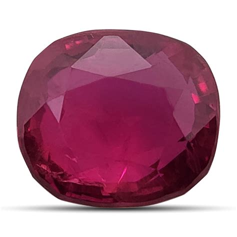 Natural Heated Ruby Purplish Red Color Cushion Shape 200 Carats With