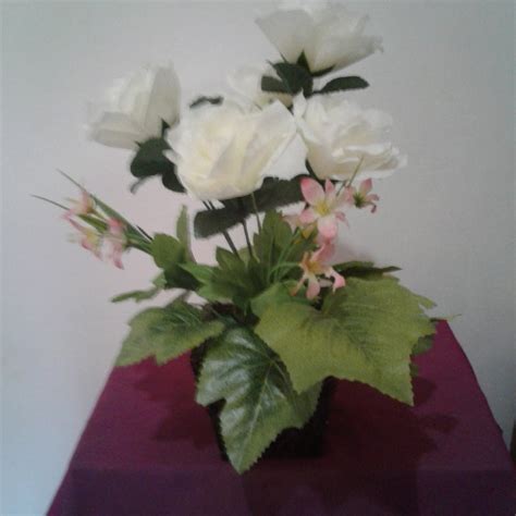 Jual Bunga Mawar Putih Cantik Plastik 019 Di Lapak Sekar Store Jetmer