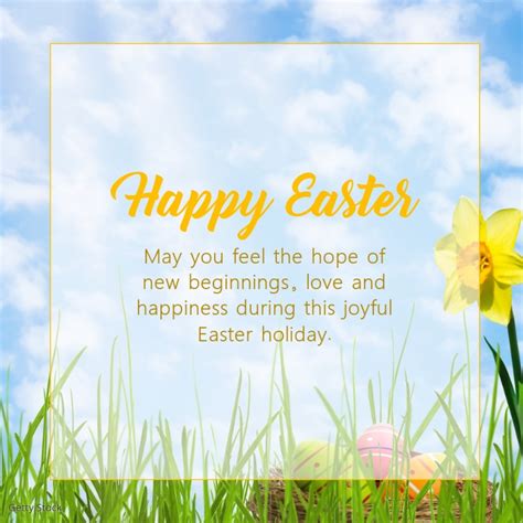 Copy Of Happy Easter Greetings Message Wishes Text Ad Postermywall