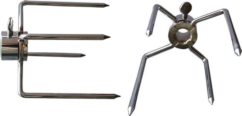 Onlyfire 6003 Grill Rotisserie Meat Forks Fits 12 Mm Hexagon And 10 Mm