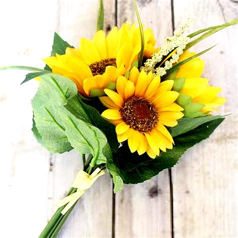 Online Artificial Sunflower Bunch T Delivery In Uae Ferns N Petals