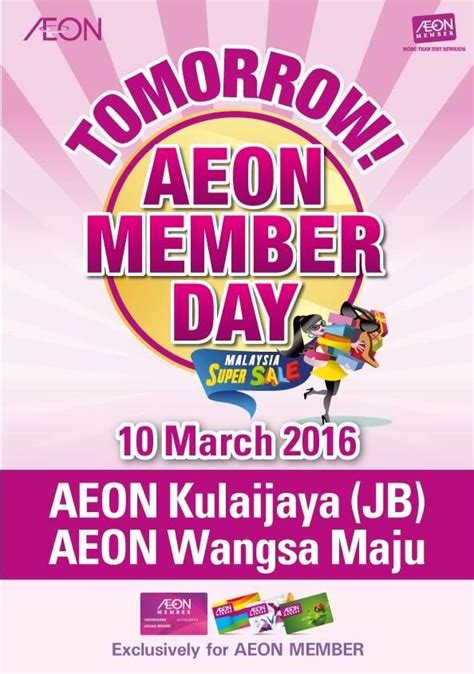 Visa paywave at aeon big stores. AEON Member Day in Malaysia | Malaysia, Super sale, Day