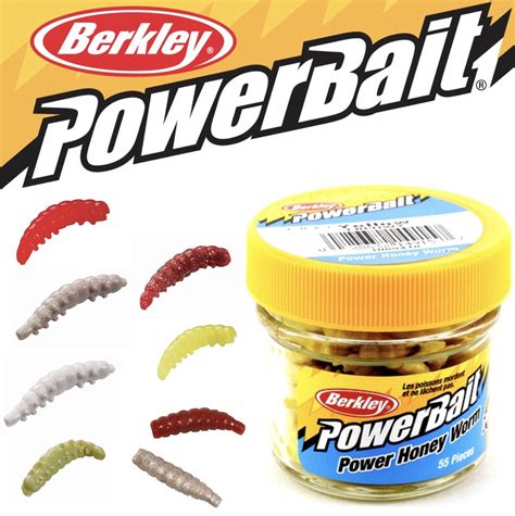 Berkley Powerbait Trout Soft Scented Lure Power Honey Worm 25cm55pcs