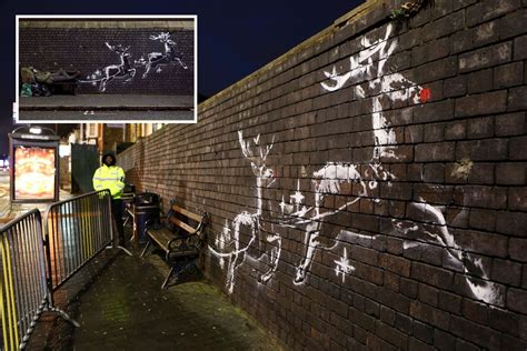 Banksy Graffiti Gets Christmas Makeover As Red Noses Sprayed On