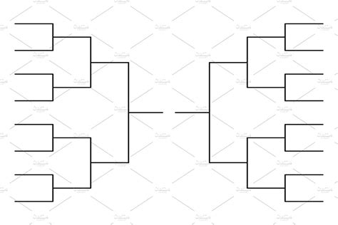 Tournament Bracket Template Graphic Objects ~ Creative Market