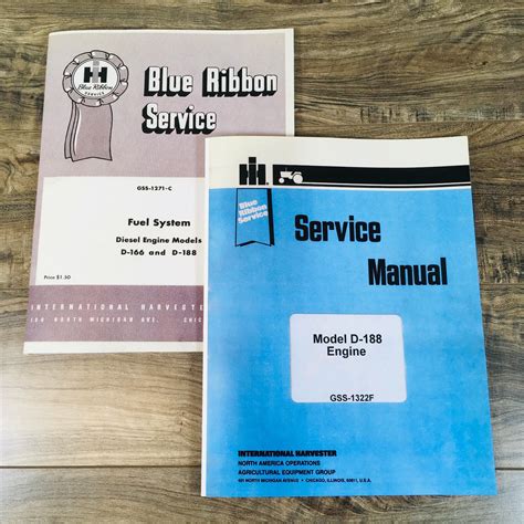 International D188 Diesel Engine For 504 2504 Tractor Service Manual