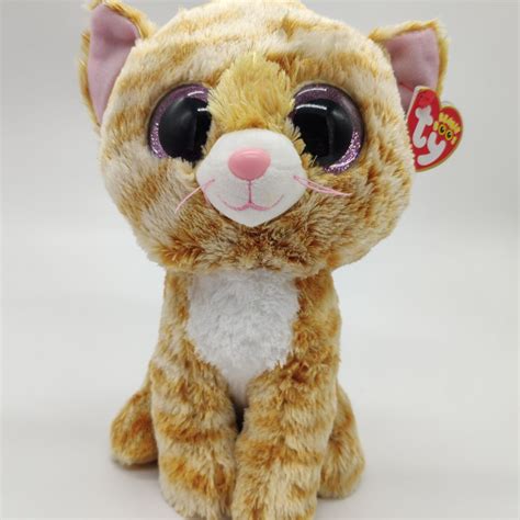 Ty Beanie Boos 1pc 25cm 10 Big Eye Tabitha Cat Plush Toys Stuffed