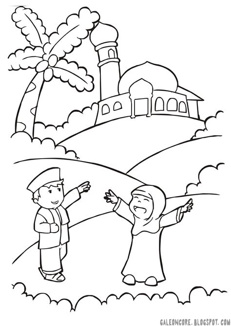 Gambar Mewarnai Tema Ramadhan My Books