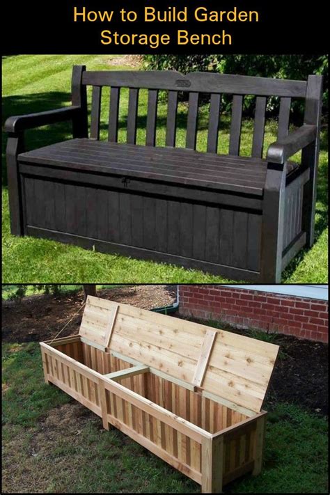How To Build A Garden Storage Bench Diy Projects For Everyone