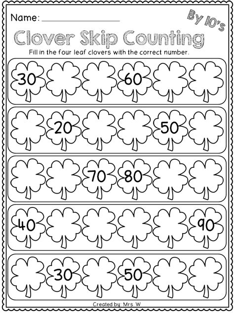 Free St Patrick S Day Literacy And Math Printables Kindergarten Math Printables March
