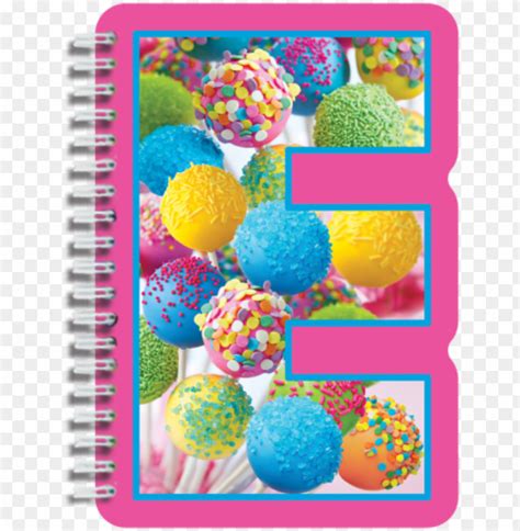E Initial Notebook Iscream Letter E Shaped Initial Notebook Png Image