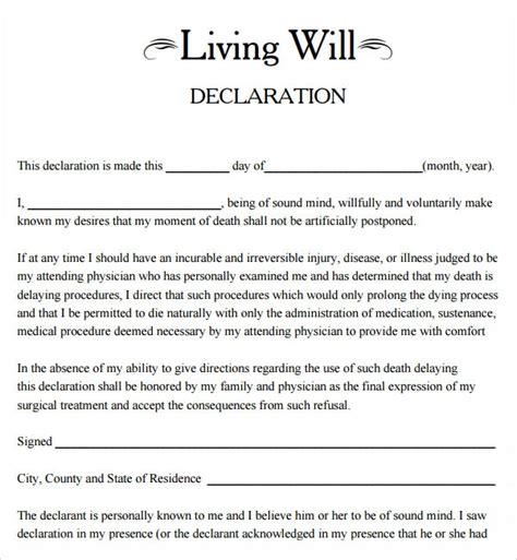 Aarp Free Living Will Forms Living Will Forms Free Printable