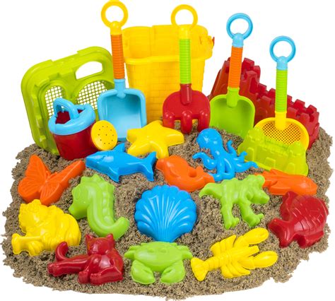 Kids Beach Toys Sand Set Sandbox Toys Sand Molds Shovels Pail Castle