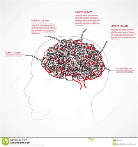 Brain A Thinking Human Concept Vector Stock Vector Illustration Of