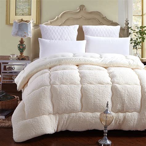 Winter Patchwork Duvet Lamb Wool Warm Comforter Camel Cotton Quilt