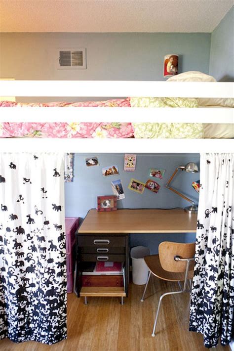 100 Cute Loft Beds College Dorm Room Design Ideas For Girl 61 Loft Bed Dorm Room Designs