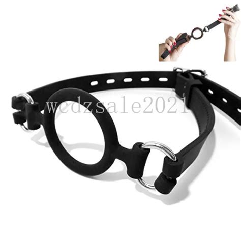 Adult Silicone O Ring Gag Strap Oral Sex Bdsm Bondage Open Mouth Gags