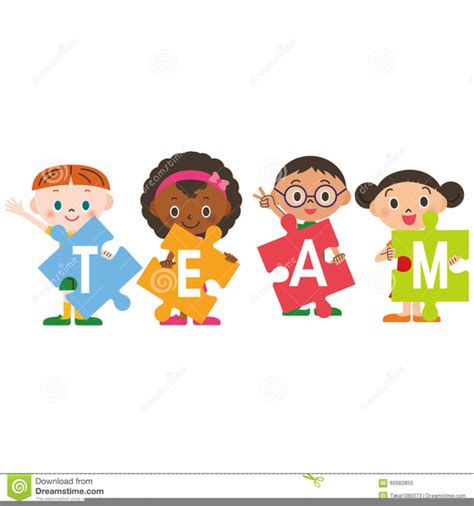 Clipart Children Working Together Free Images At Vector