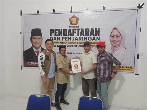 Mantap Maju Pilkada Polman Andi Bebas Daftar Calon Bupati Di Gerindra