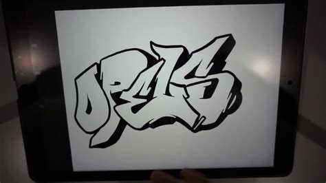 Graffiti Freestyle On Ipad Pro Youtube