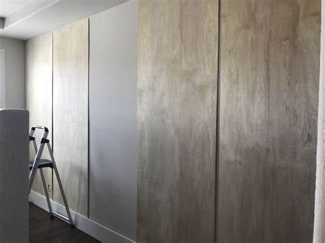 See more wallpaper stucco drywall segment, drywall wallpaper, fixing drywall wallpaper, wallpaper damaged drywall spackle, drywall compound over wallpaper, drywall mud over wallpaper. Putting up the thin sanded plywood over drywall. | Plywood ...