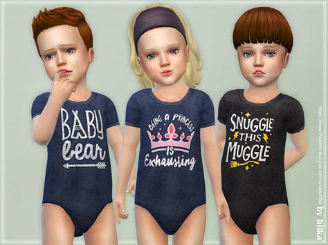 Toddler Onesie 04 By Lillka At Tsr Sims 4 Updates