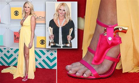 miranda lambert wears 850 stilettos with a tiny pistol attached for acm awards daily mail online