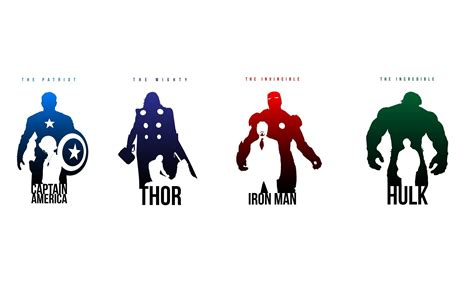 Captain America Thor Iron Man Hulk Art Poster Wallpaper 2560x1600 9104