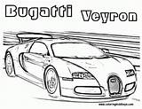 Bugatti Coloring Pages Race Car Veyron Taken Cars sketch template