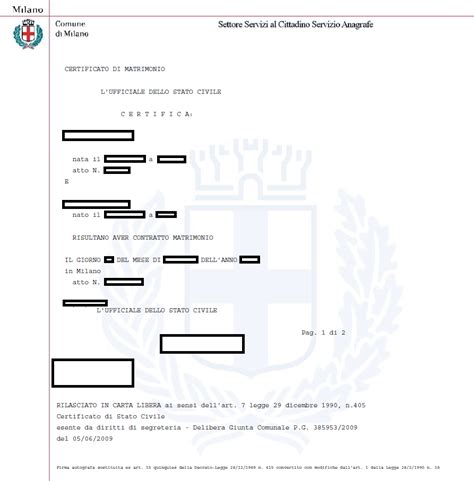 Comment Demander Un Certificat De Mariage En Italie Multilex