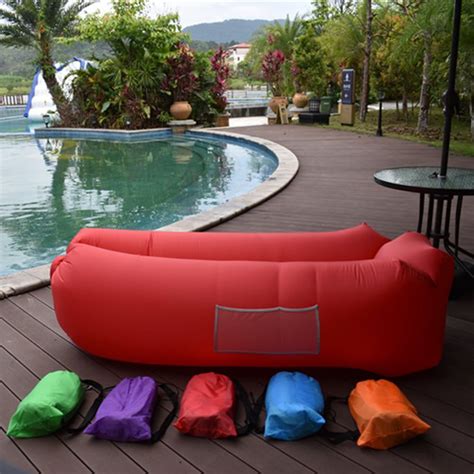 Outdoor Light Inflatable Lounger Hangout Sofa Portable Folding Beach