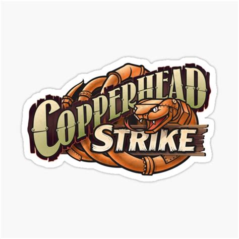 Copperhead Strike Sticker For Sale By Carowindsfanson Redbubble
