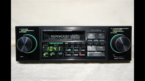 Vintage Kenwood Krc 8001 Amfm Cassette Car Stereo Youtube