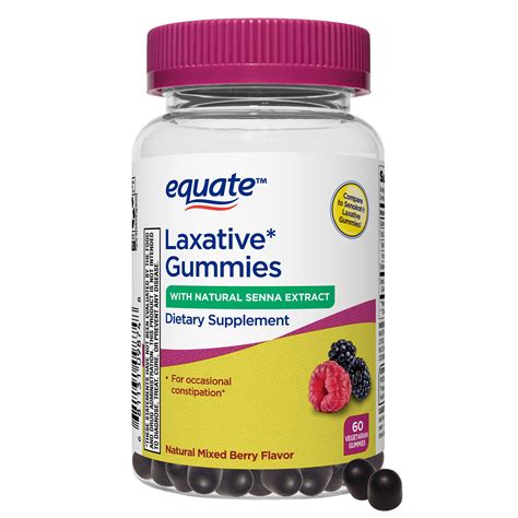 Equate Laxative Gummies Dietary Supplement 60 Count