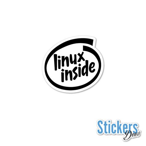 Linux Inside Sticker Adesivo Stickers Devs