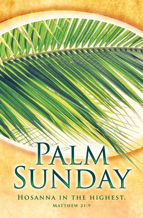 Palm Sunday Bulletin U3933 Sold In Units Of 100 Woolverton Printing