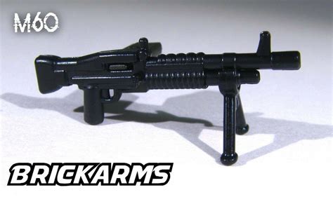 Brickarms M60 Machine Gun W Bipod For Custom Minifigures Us Soldier