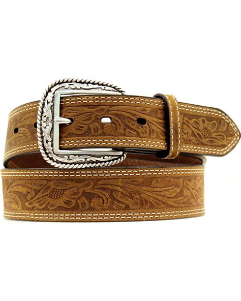 Ariat Floral Embossed Leather Belt Boot Barn