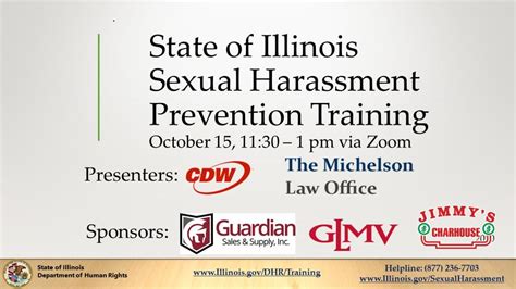 oct 15 illinois mandated sexual harassment training webinar vernon hills il patch