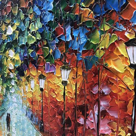 Oil Painting On Canvas 3d Oil Painting Palette Knife Street Etsy