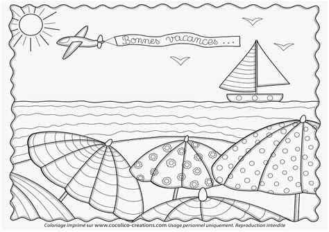 Dessin Plage #158992 (Nature) à colorier – Coloriages à imprimer
