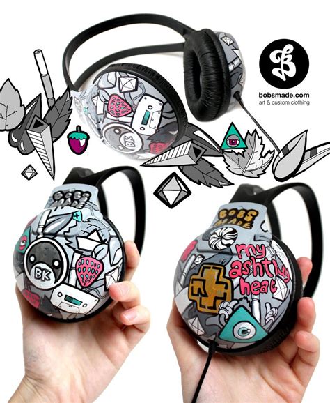 Jacqueline Headphones Headphones Art Graffiti Designs Diy Headphones