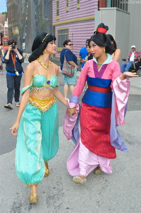 Jasmine＆mulan Fantasia Disney Disneyland Face Characters Disney Dress