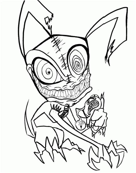 Scary clown printable coloring pages coloring home. Scary Coloring Pages - Best Coloring Pages For Kids