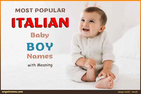 Most Popular Italian Baby Boy Names With Meaning