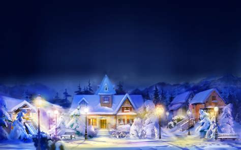 Christmas Landscapes Wallpaper Landscapes Christmas